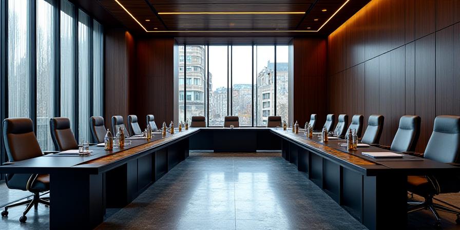 A secure, high-end institutional office setting representing trust and confidentiality